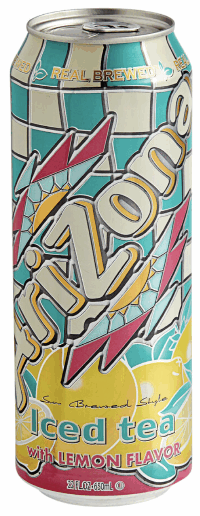 Arizona Iced Tea w/ Lemon Flavor Stasher Can Safe